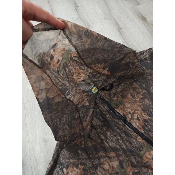 Vintage Cabelas Camo Hooded Face Cover Sheer Hunting Jacket Mens 2XL - Picture 5 of 9
